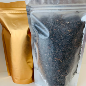 English Breakfast Tea, offering a hearty blend of black teas for a bold and invigorating cup that’s perfect with milk or on its own.