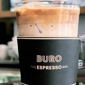 Iced Spanish latte served over ice, with a creamy texture and a perfect balance of espresso and sweetness.