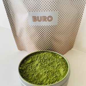 Premium Matcha Powder Latte Grade 90g, featuring vibrant green matcha with a rich, earthy flavor perfect for lattes.